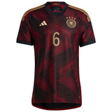 Germany Away Authentic Shirt with Kimmich 6 printing - Kit Captain