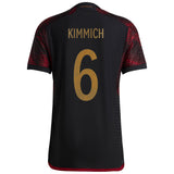 Germany Away Authentic Shirt with Kimmich 6 printing - Kit Captain