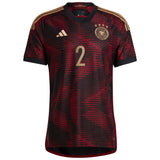 Germany Away Authentic Shirt with Rüdiger 2 printing - Kit Captain