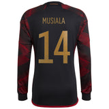 Germany Away Shirt - Long Sleeve with Musiala 14 printing - Kit Captain