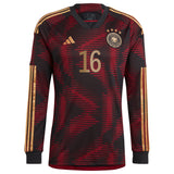 Germany Away Shirt - Long Sleeve with Klostermann 16 printing - Kit Captain