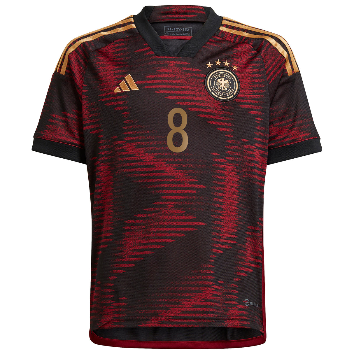 Germany Away Shirt - Kids with Goretzka 8 printing - Kit Captain