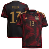 Germany Away Shirt - Kids with Müller 13 printing - Kit Captain