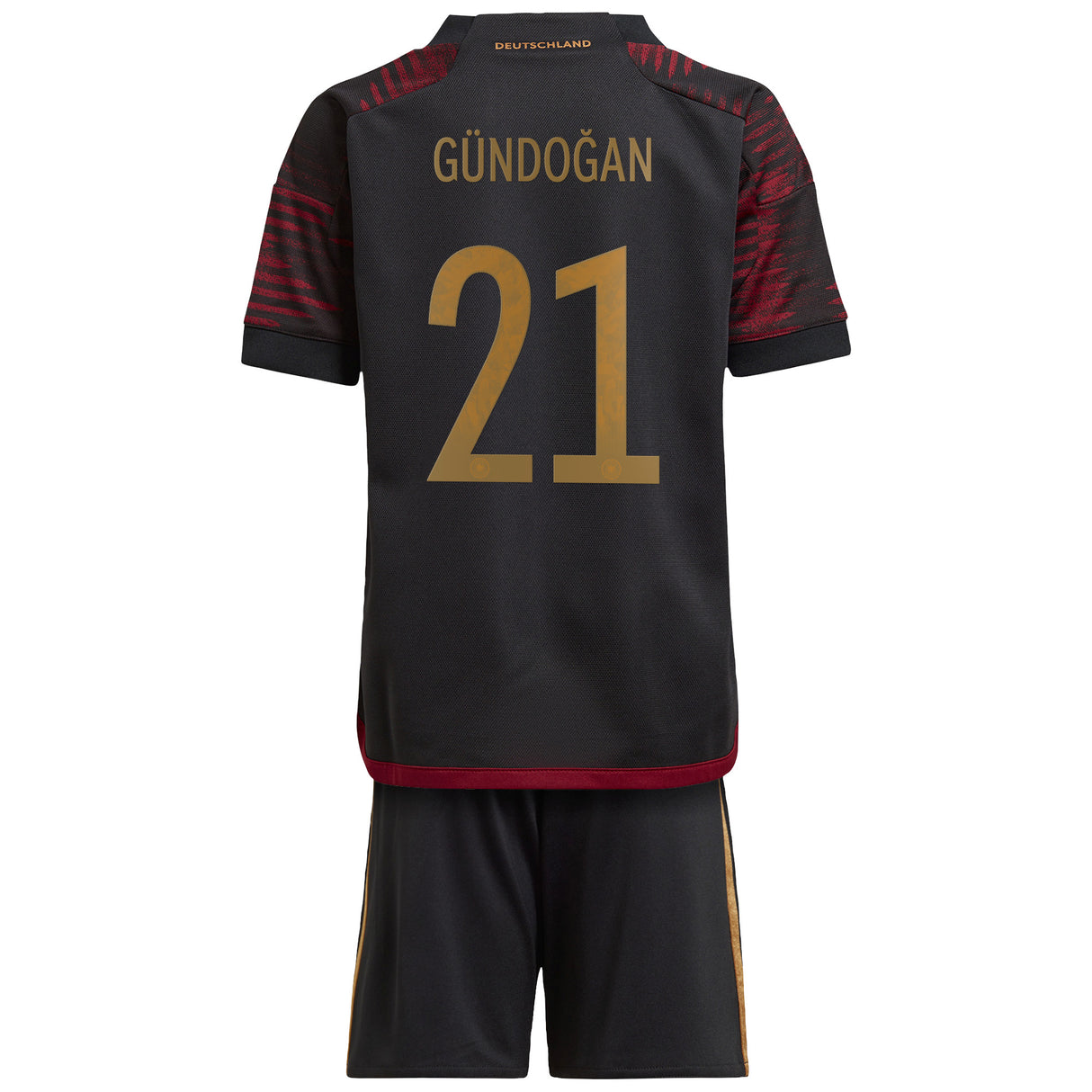 Germany Away Minikit with Gündogan 21 printing - Kit Captain