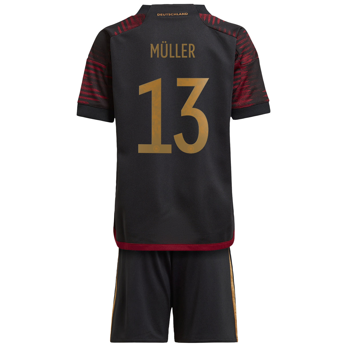 Germany Away Minikit with Müller 13 printing - Kit Captain