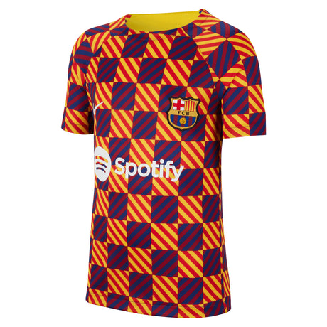 Barcelona Pre-Match Top - Yellow - Kids - Kit Captain