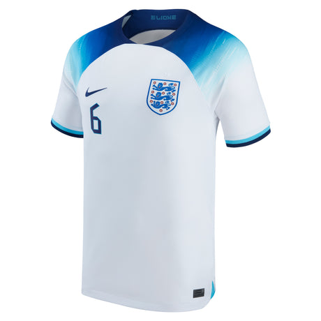 England Home Stadium Shirt 2022 with Maguire 6 printing - Kit Captain