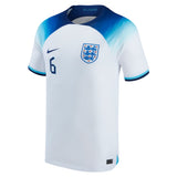 England Home Stadium Shirt 2022 with Maguire 6 printing - Kit Captain