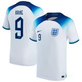 England Home Stadium Shirt 2022 with Kane 9 printing - Kit Captain