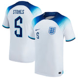 England Home Stadium Shirt 2022 - Kids with Stones 5 printing - Kit Captain