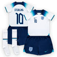 England Home Stadium Kit 2022 - Little Kids with Sterling 10 printing - Kit Captain