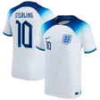 England Home Stadium Shirt 2022 - Kids with Sterling 10 printing - Kit Captain