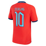 England Away Match Shirt 2022 with Sterling 10 printing - Kit Captain