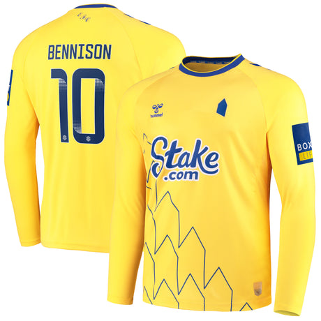 Everton WSL Third Shirt 2022-23 - Long Sleeve with Bennison 10 printing - Kit Captain