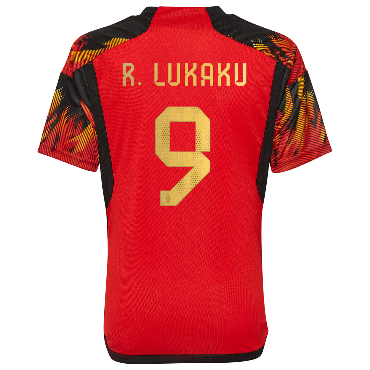 Belgium Home Shirt - Kids with Lukaku 9 printing - Kit Captain