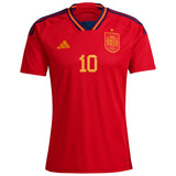 Spain Home Shirt with Thiago 10 printing - Kit Captain