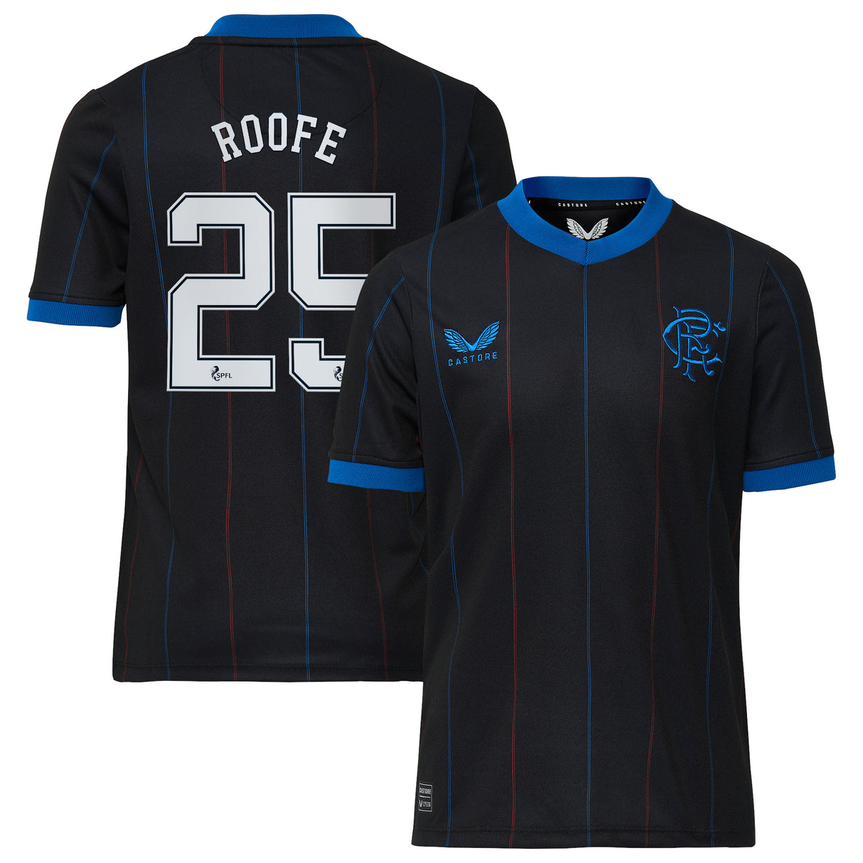 Glasgow Rangers Fourth Shirt 2022-23 - Kids with Roofe 25 printing - Kit Captain