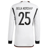 Germany Home Authentic Shirt 2022 - Long Sleeve with Bella Kotchap 25 printing - Kit Captain