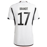 Germany Home Shirt 2022 with Brandt 17 printing - Kit Captain