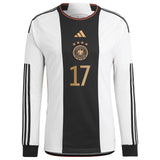 Germany Home Shirt 2022 - Long Sleeve with Brandt 17 printing - Kit Captain