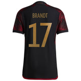 Germany Away Authentic Shirt 2022 with Brandt 17 printing - Kit Captain