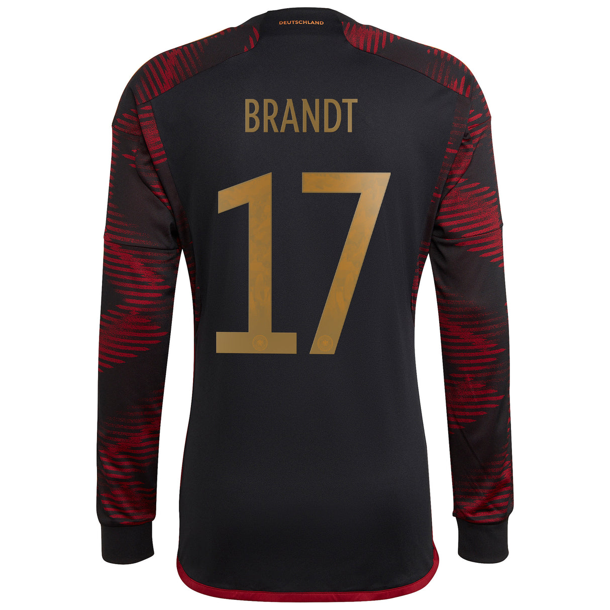 Germany Away Shirt 2022 - Long Sleeve with Brandt 17 printing - Kit Captain