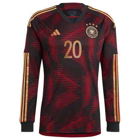 Germany Away Shirt 2022 - Long Sleeve with Günter 20 printing - Kit Captain