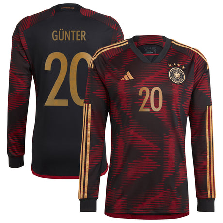 Germany Away Shirt 2022 - Long Sleeve with Günter 20 printing - Kit Captain