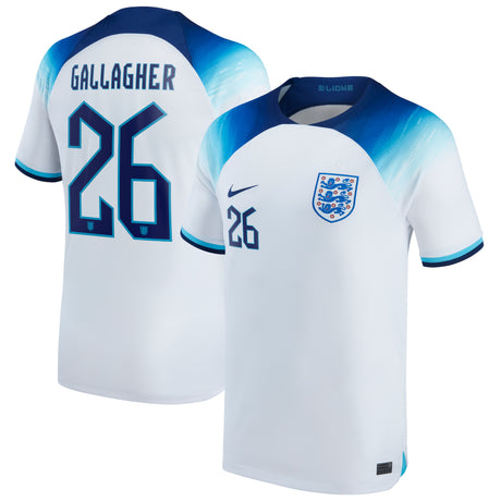 England Home Stadium Shirt 2022 with Gallagher 26 printing - Kit Captain