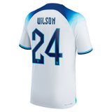 England Home Match Shirt 2022 with Wilson 24 printing - Kit Captain