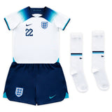 England Home Stadium Kit 2022 - Little Kids with Bellingham 22 printing - Kit Captain