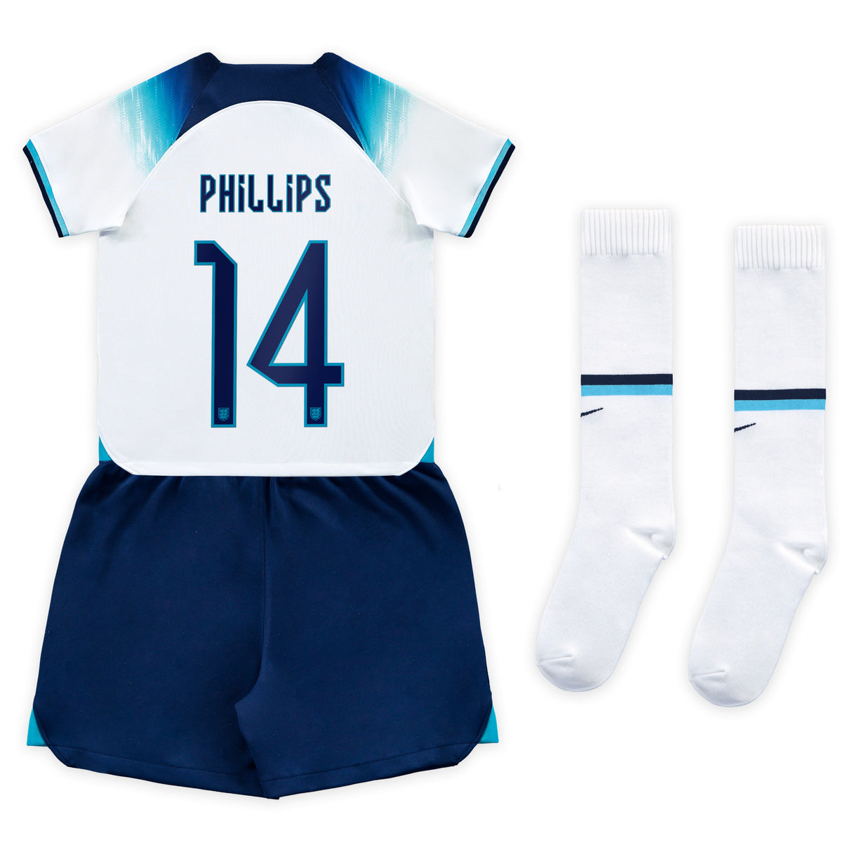 England Home Stadium Kit 2022 - Little Kids with Phillips 14 printing - Kit Captain