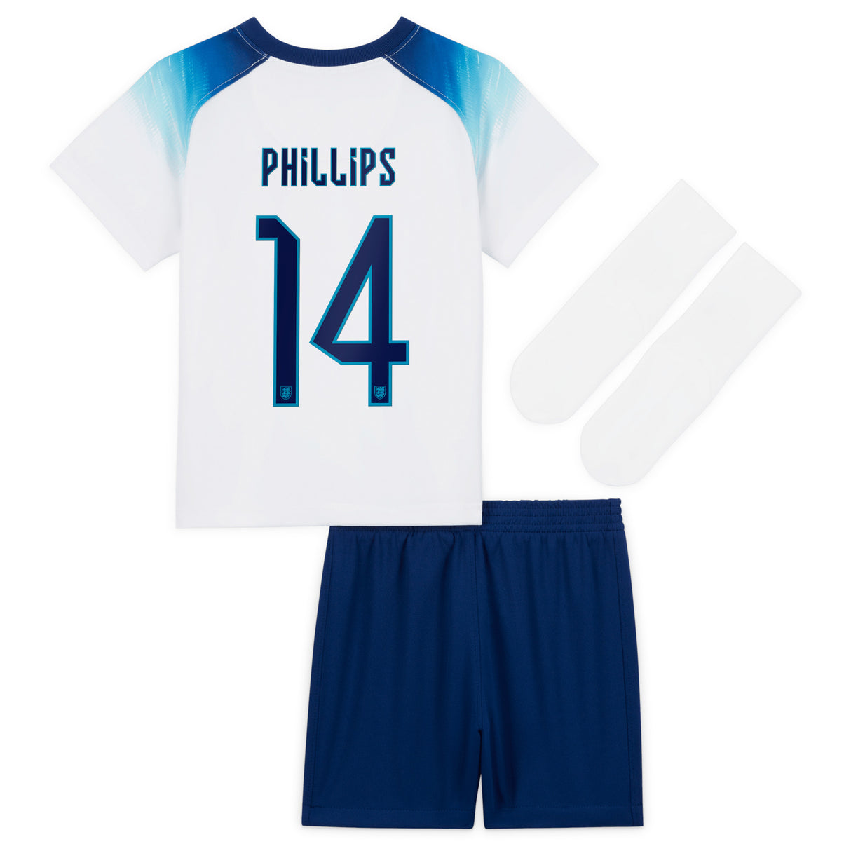 England Home Stadium Kit 2022 - Infants with Phillips 14 printing - Kit Captain