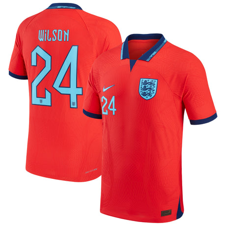 England Away Match Shirt 2022 with Wilson 24 printing - Kit Captain