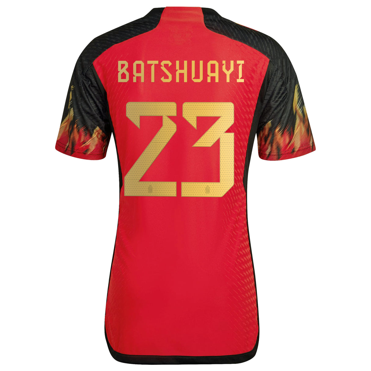 Belgium Home Authentic Shirt 2022 with Batshuayi 23 printing - Kit Captain