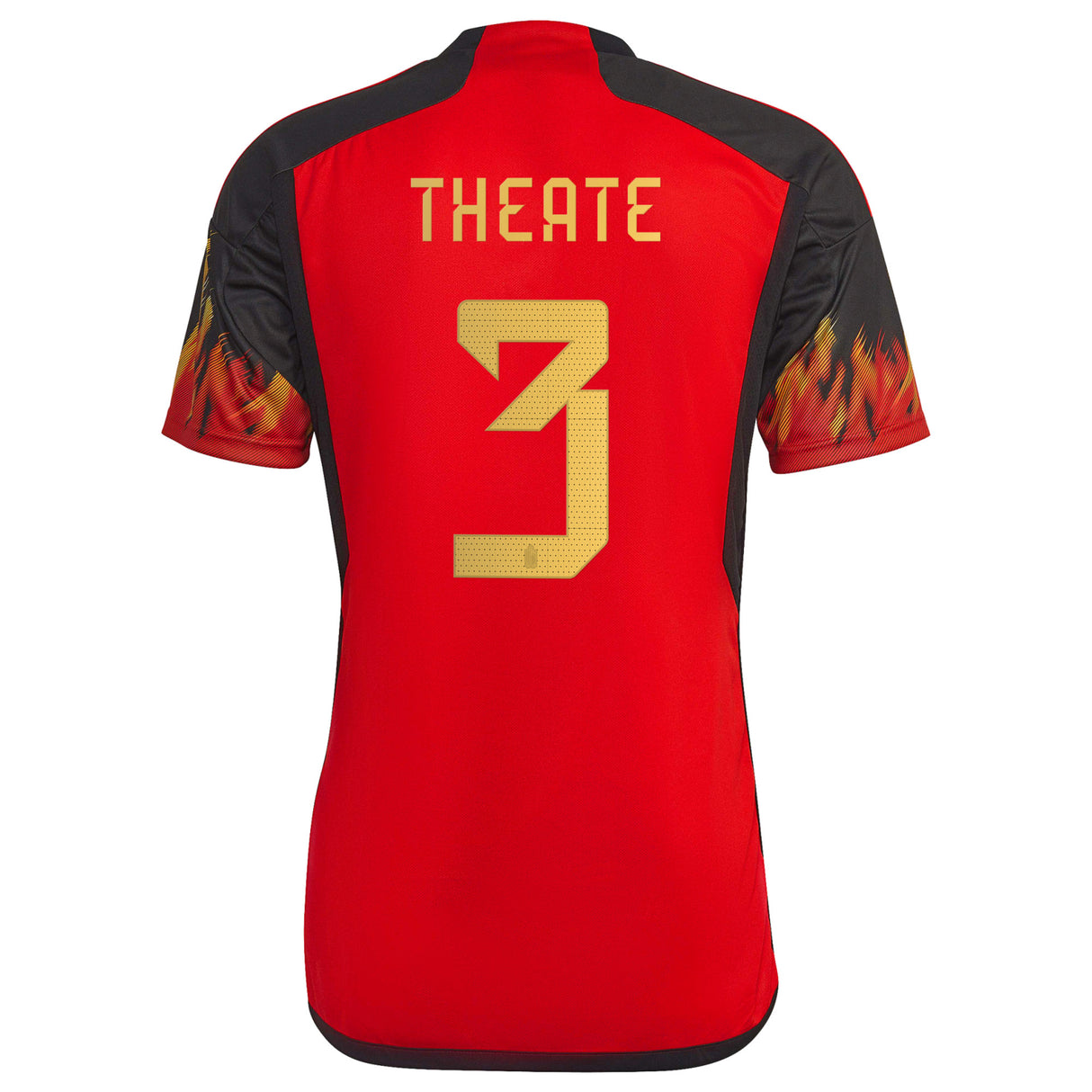 Belgium Home Shirt 2022 with Theate 3 printing - Kit Captain