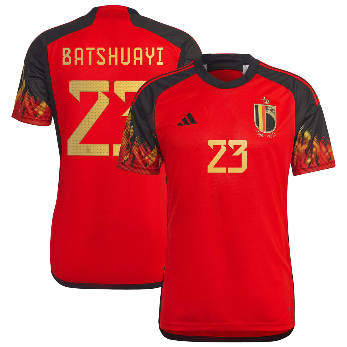 Belgium Home Shirt 2022 with Batshuayi 23 printing - Kit Captain