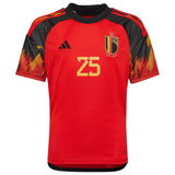 Belgium Home Shirt 2022 - Kids with Doku 25 printing - Kit Captain