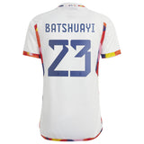 Belgium Away Shirt 2022 with Batshuayi 23 printing - Kit Captain