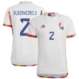 Belgium Away Shirt 2022 with Alderweireld 2 printing - Kit Captain