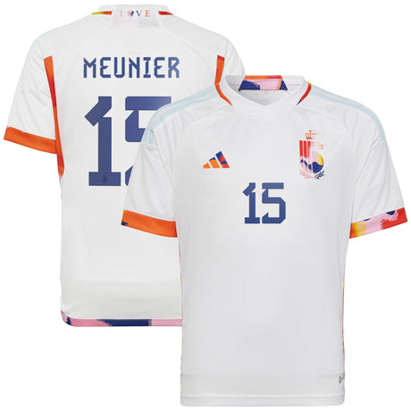 Belgium Away Shirt 2022 - Kids with Meunier 15 printing - Kit Captain