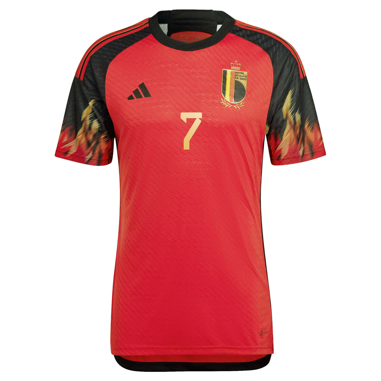 Belgium Home Authentic Shirt 2022 with Eurlings 7 printing - Kit Captain