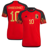 Belgium Home Shirt 2022 with Vanhaevermaet 10 printing - Kit Captain