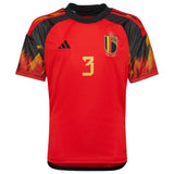 Belgium Home Shirt 2022 - Kids with Van Kerkhoven 3 printing - Kit Captain