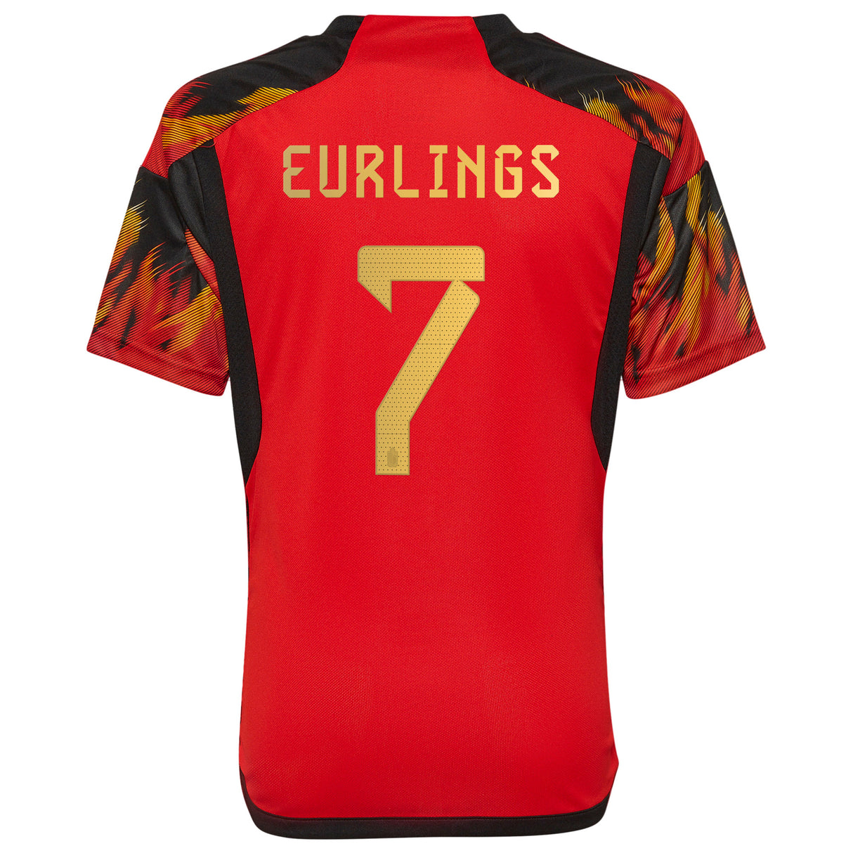 Belgium Home Shirt 2022 - Kids with Eurlings 7 printing - Kit Captain