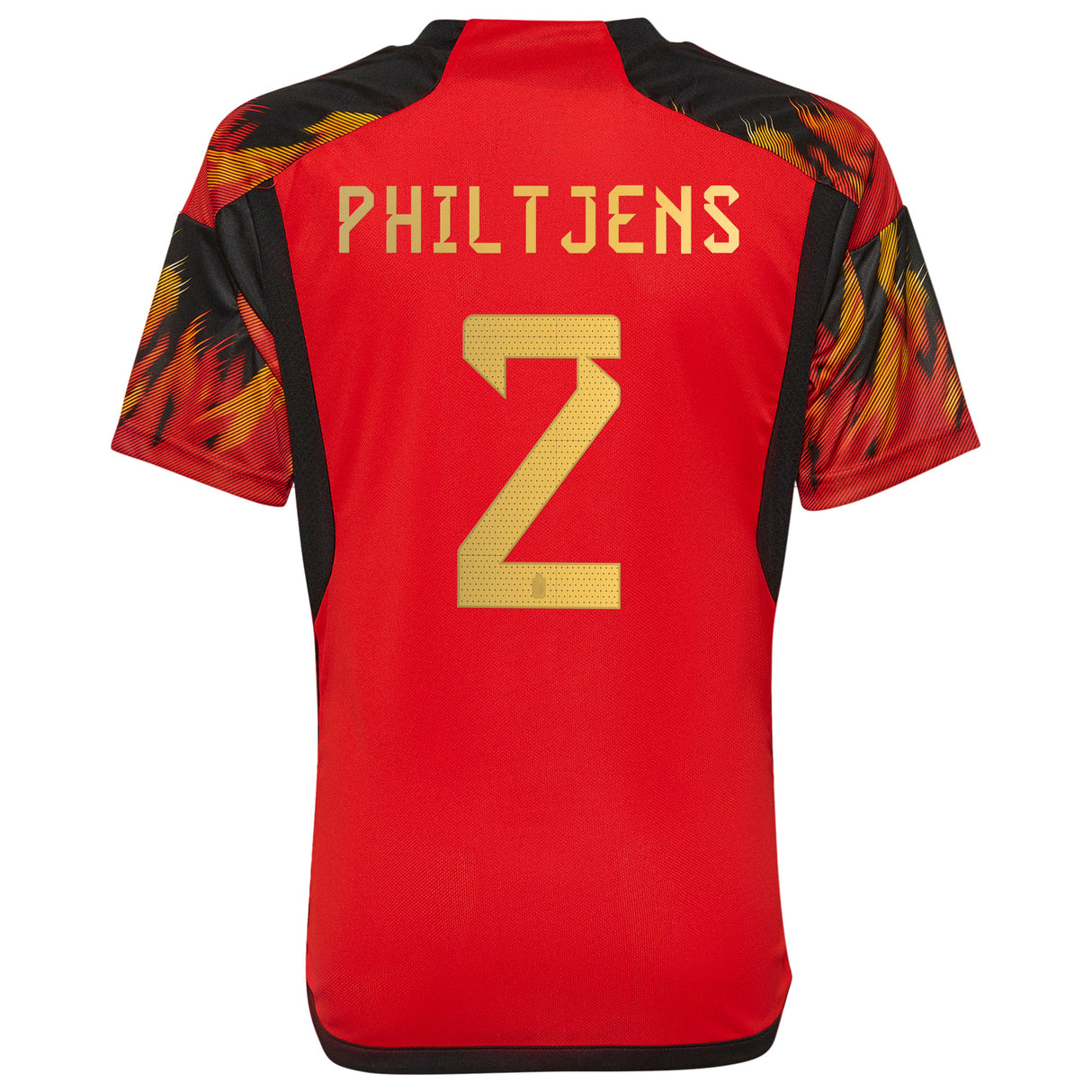 Belgium Home Shirt 2022 - Kids with Philtjens 2 printing - Kit Captain