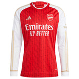 Arsenal adidas Home Shirt 2023-24 - Long Sleeve - Kit Captain