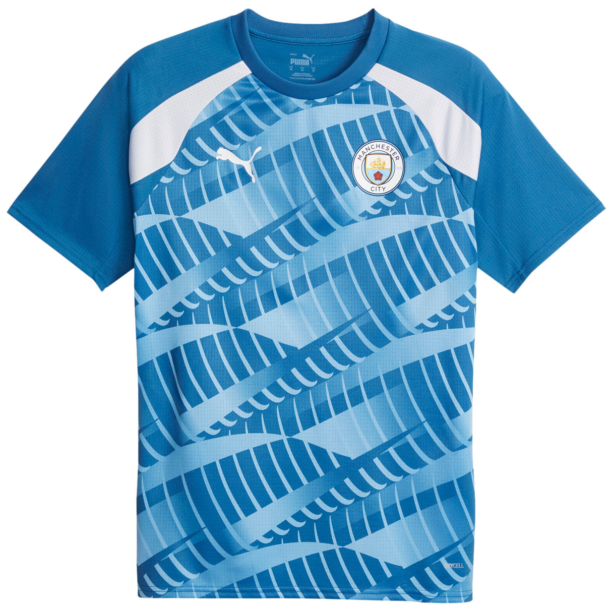 Manchester City Puma Pre Match Top - Blue - Kit Captain