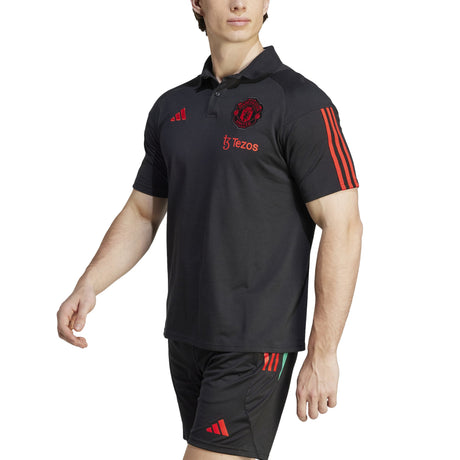 Manchester United adidas Training Polo - Black - Kit Captain