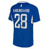 Everton WSL Home Shirt 2022-23 - Kids with K.Holmgaard 28 printing - Kit Captain